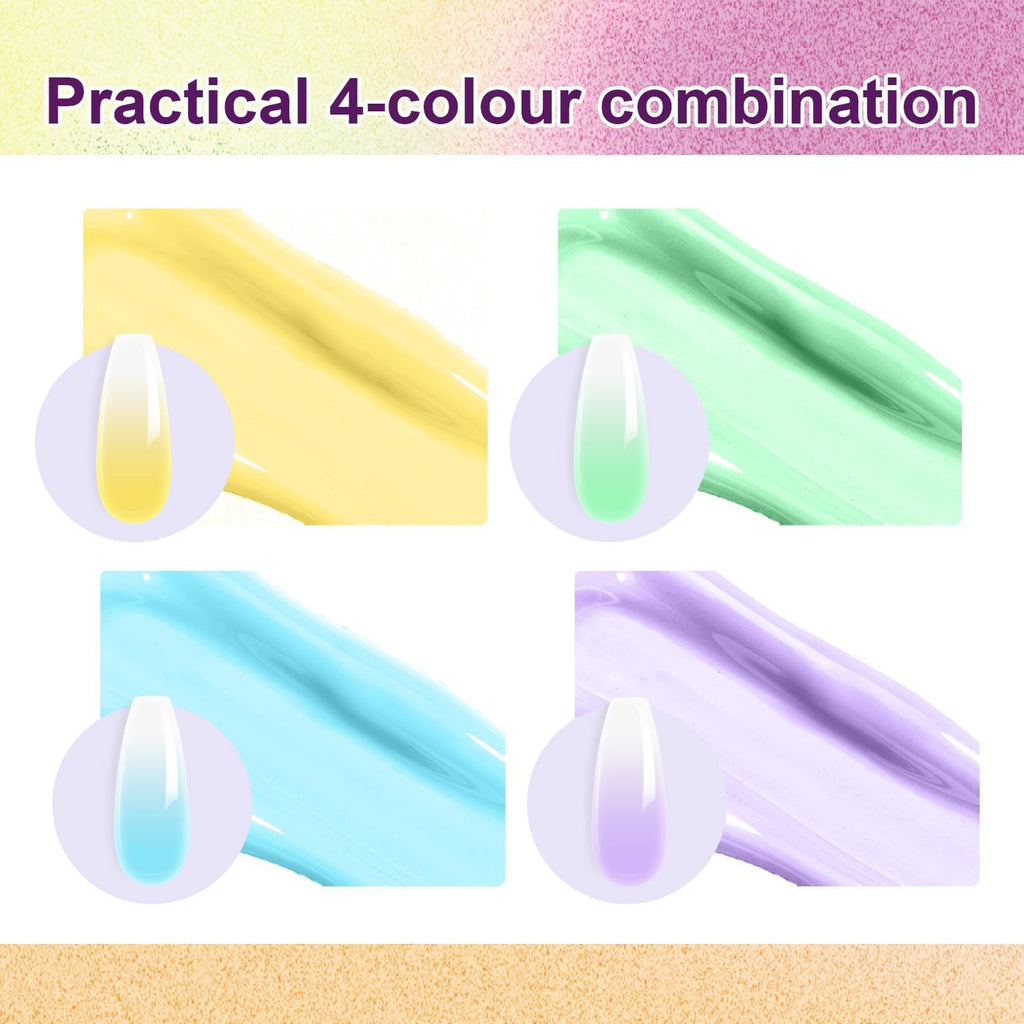 Gradient Painting Gel,(plenty of diff combinations!) 9 Colors Ombre Gel Nail Polish with 100Pcs Nail Sponges &Tweezers, Sponging Gel Nail Polish for Ombre Nails