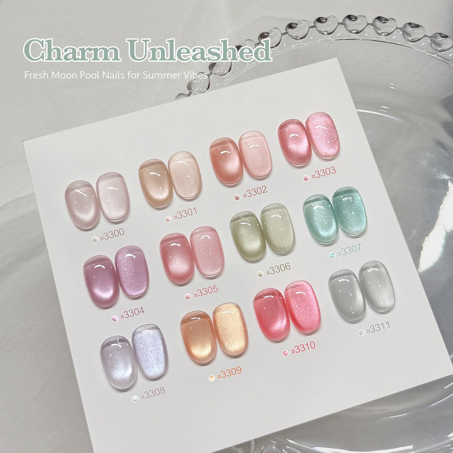 GAOY Magnetic Cat-Eye Gel Nail Polish, 20 Colors