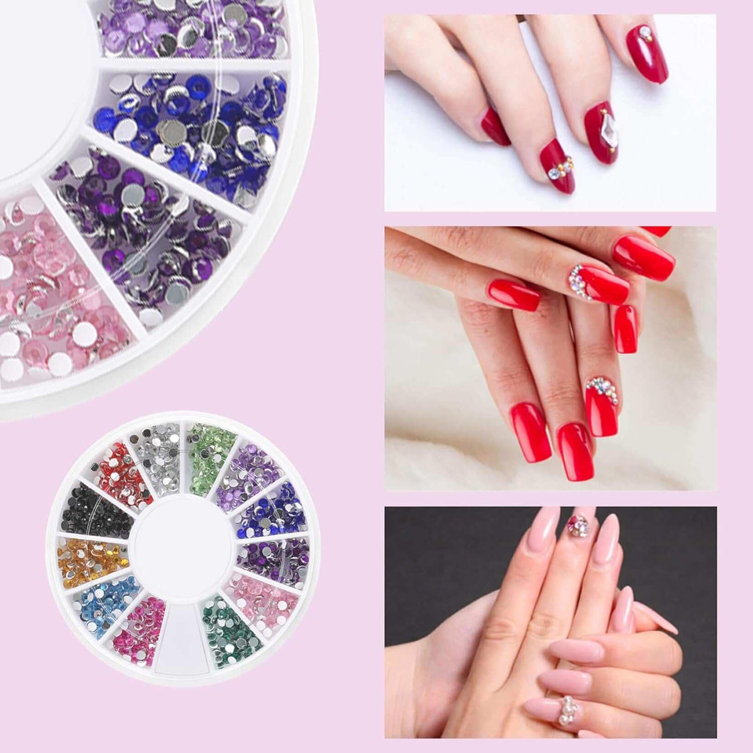 7 different packs . Phoenixy Poly Nail Gel Kit 6 Colors Pink Nude with Sliver Gold Glitter Poly Extension Gel 15 ml