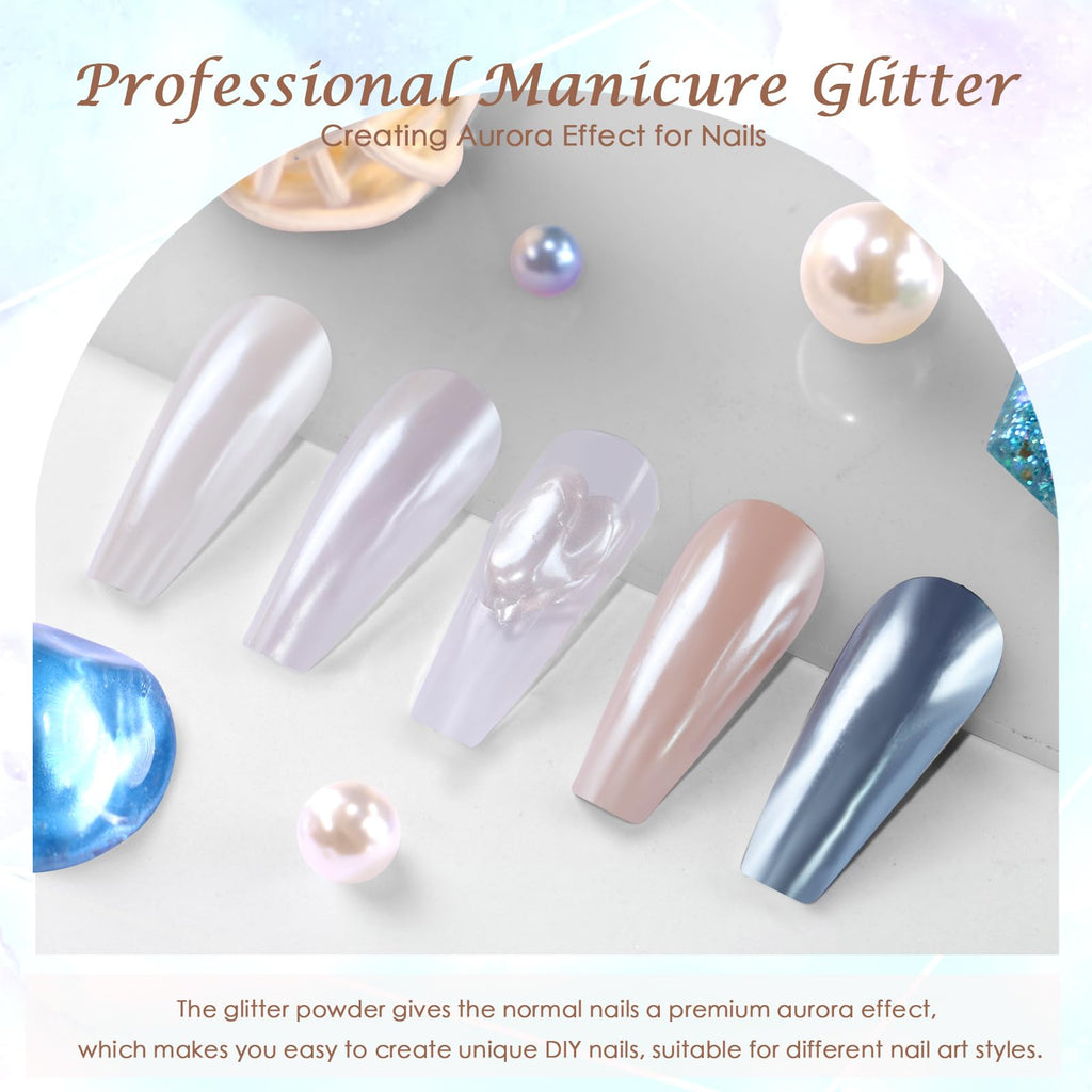 Laza Mermaid Pearl Chrome powder , 3 different options