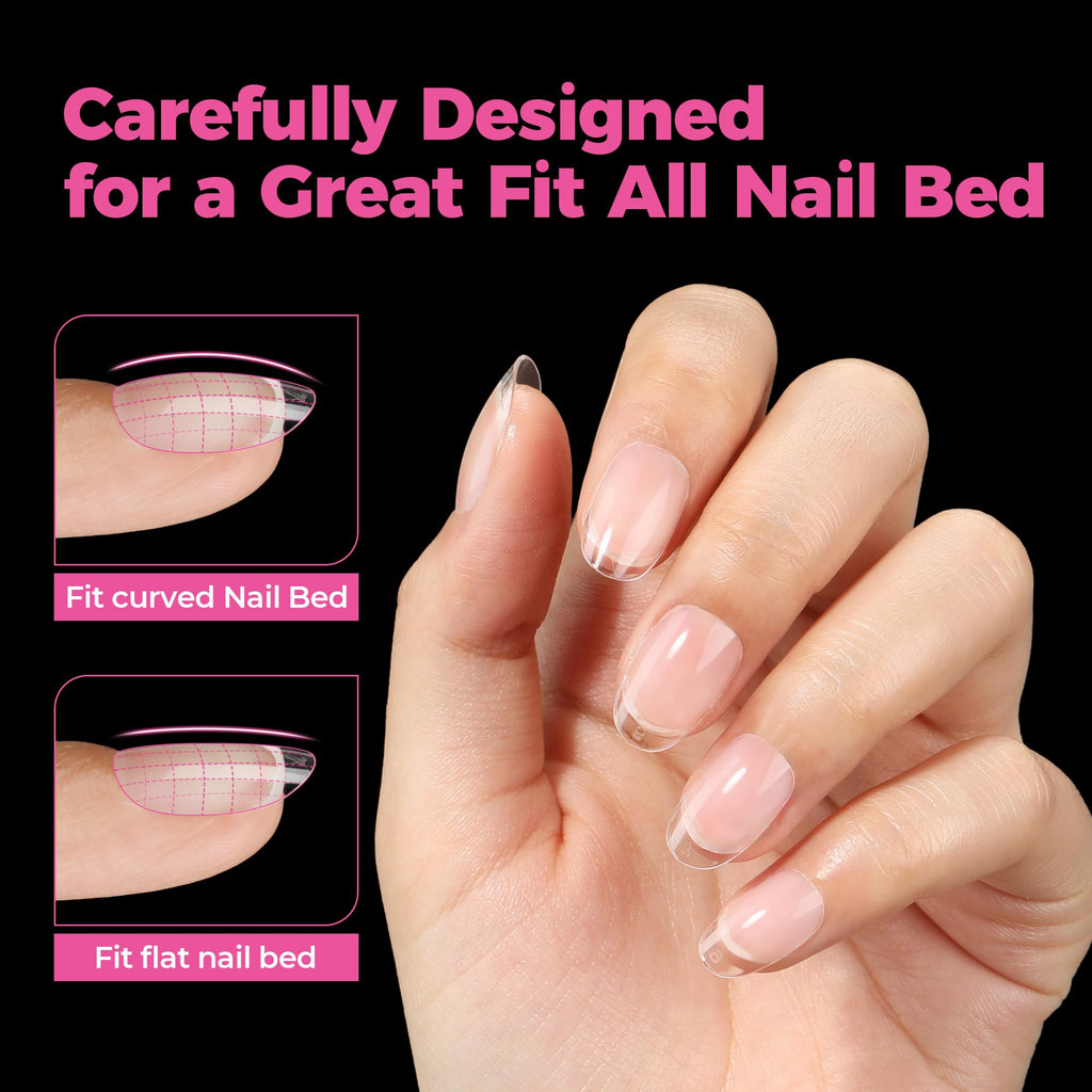 2 different options for glue , plus differnet shapes and sizes for nail tips! choose your pack !