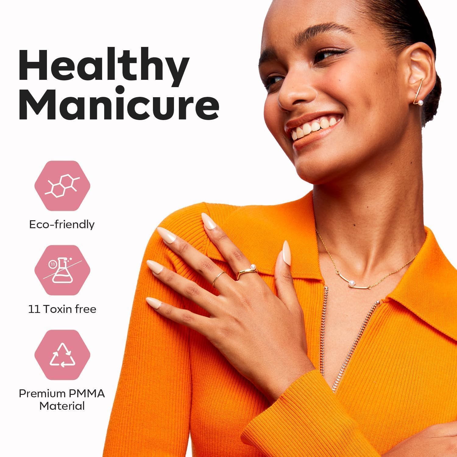 modelones Nail Tips and Glue Gel Nail Kit  (3 diff shapes/packs)Prep Dehydrator 500Pcs Nails Tips 10Sizes Innovative LED Nail Lamp