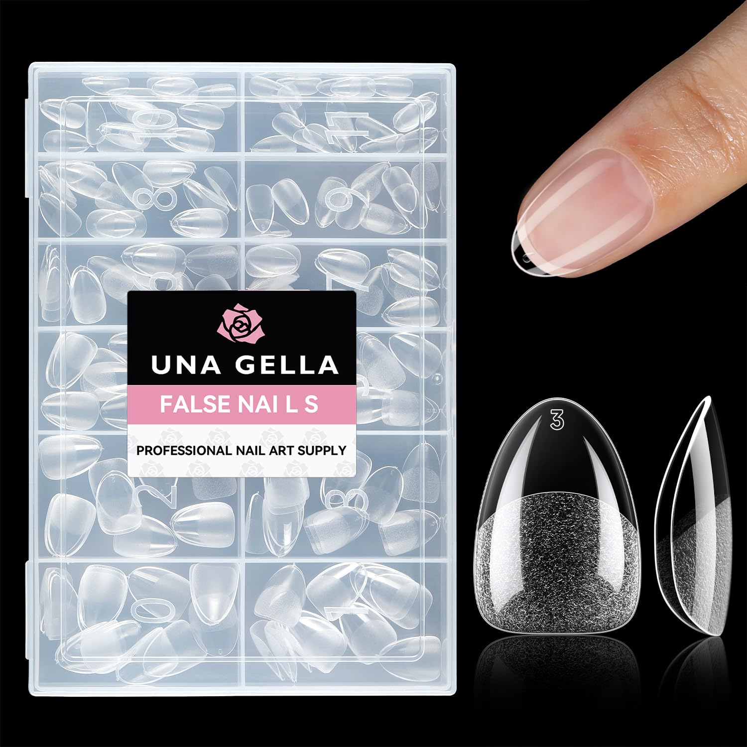 2 different options for glue , plus differnet shapes and sizes for nail tips! choose your pack !
