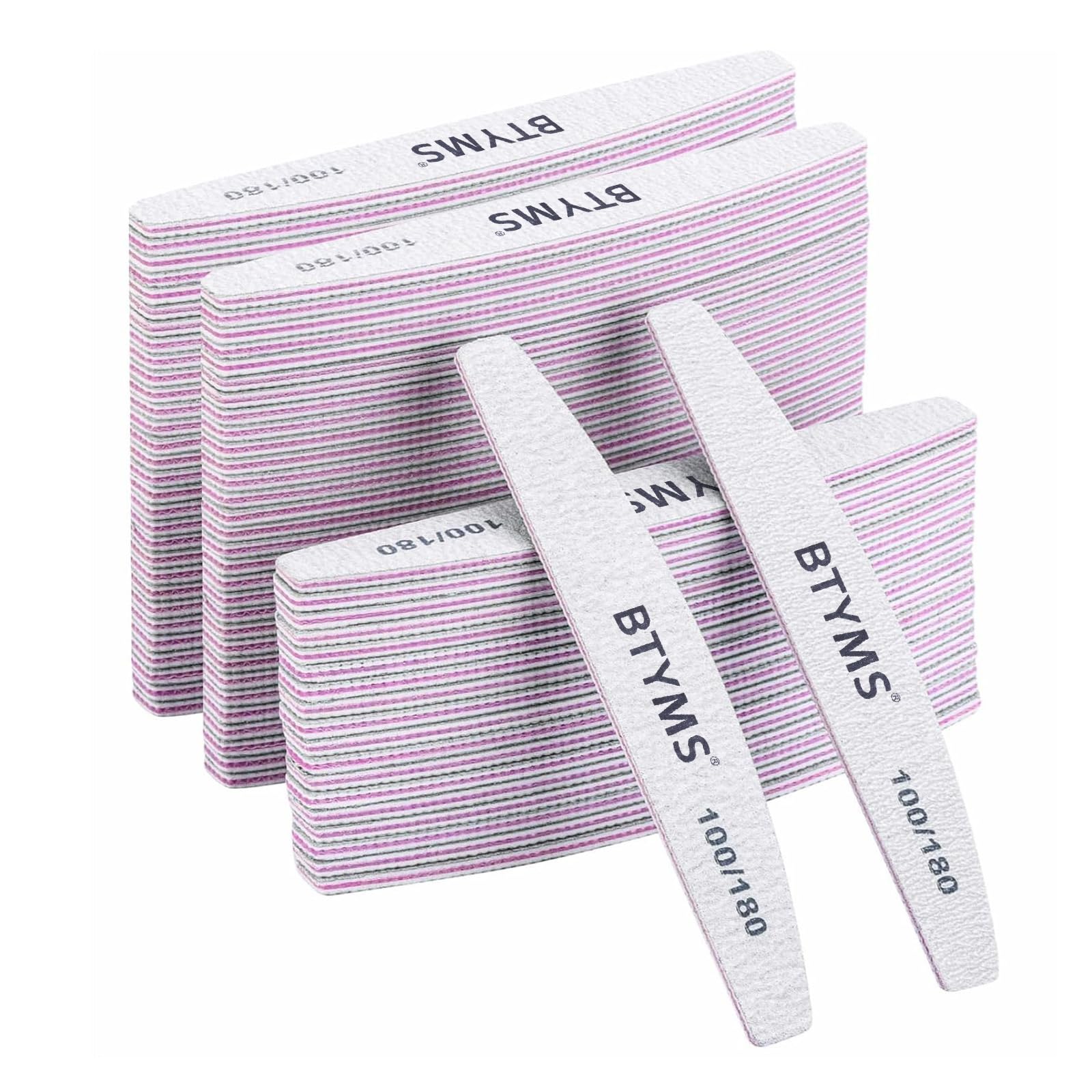 different packs ,  Nail Files ,  Grit Double Sided Emery Boards Coarse and Medium Nail File for Acrylic Nails