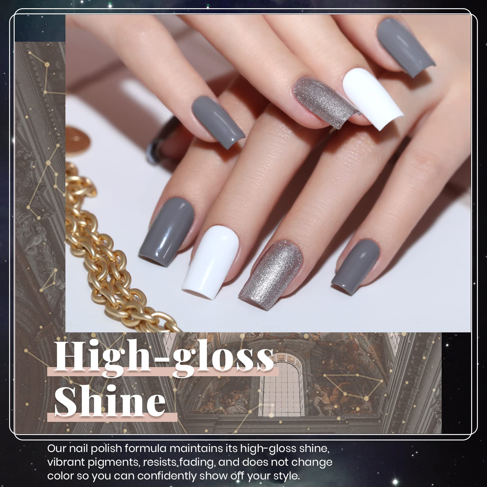 16 diff packs . Beetles GelNail Polish Kit, 20 Colors Soak Off Gel Polish with 1 Base Coat 1 Glossy & 1 Matte Top Coat