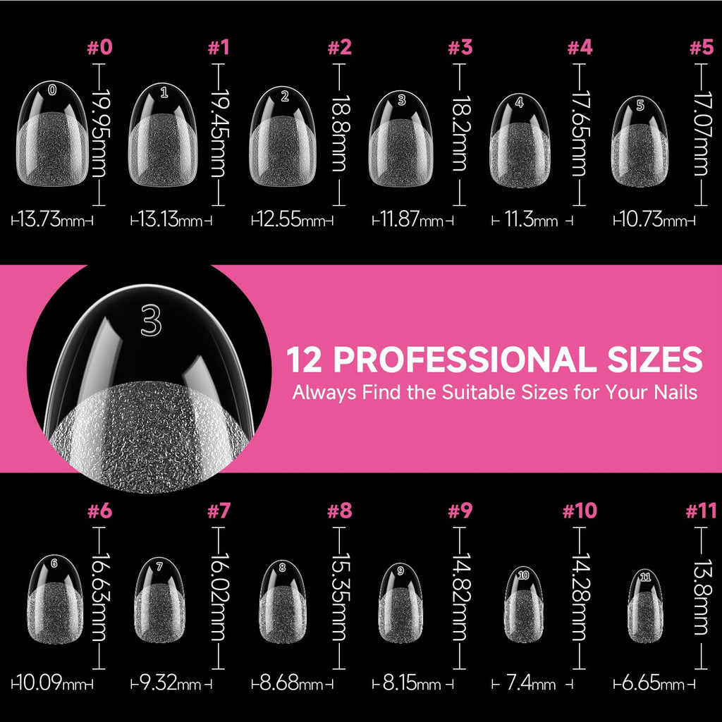 2 different options for glue , plus differnet shapes and sizes for nail tips! choose your pack !