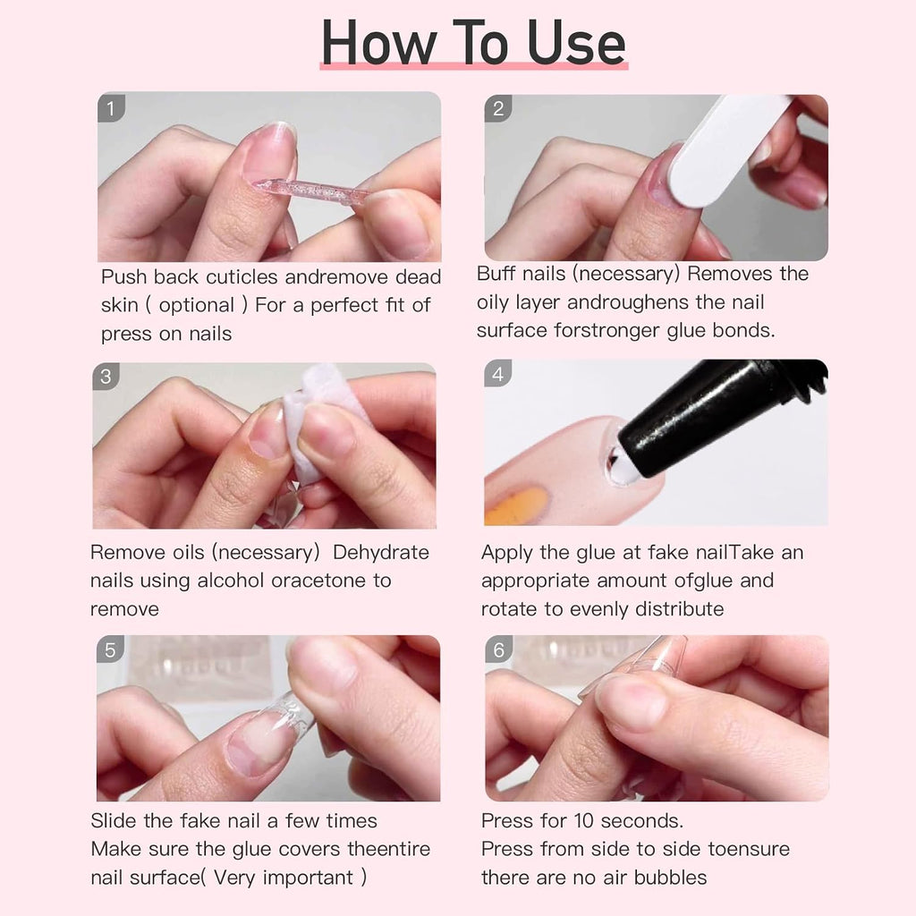 CurvLife Semi-Solid Nail Glue, 15g for Press-On Nails, No lamp required