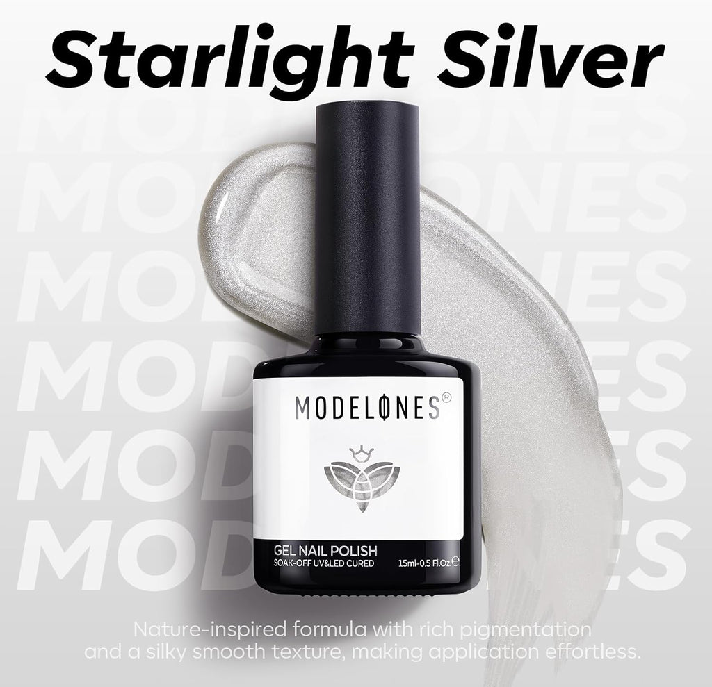 Modelones Magnetic Cat-Eye Gel Nail Polish, 11 Color Options