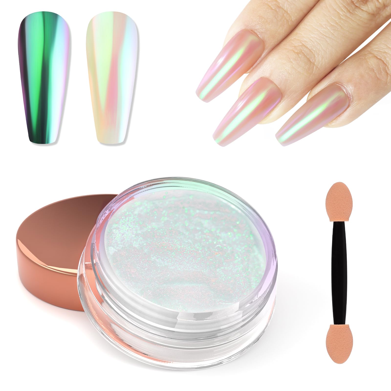 Laza Mermaid Pearl Chrome powder , 3 different options