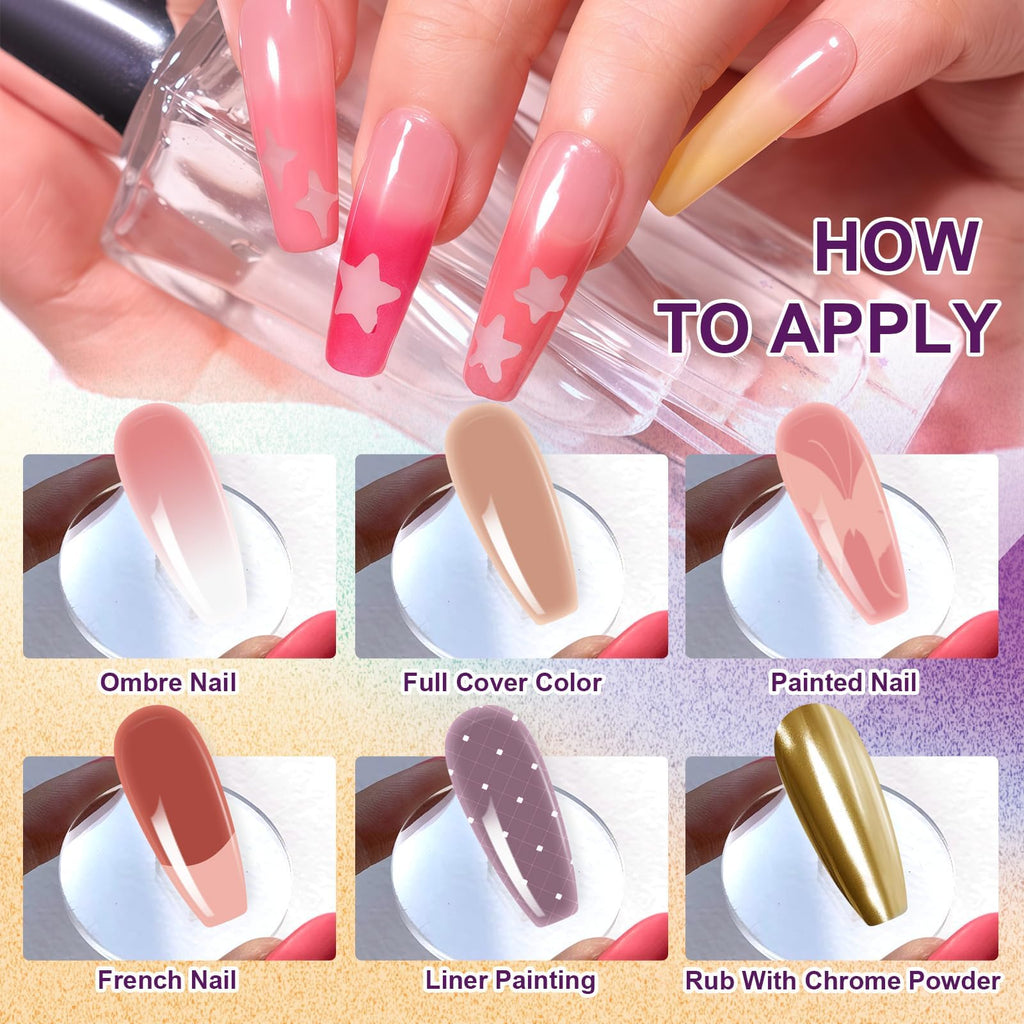 Gradient Painting Gel,(plenty of diff combinations!) 9 Colors Ombre Gel Nail Polish with 100Pcs Nail Sponges &Tweezers, Sponging Gel Nail Polish for Ombre Nails