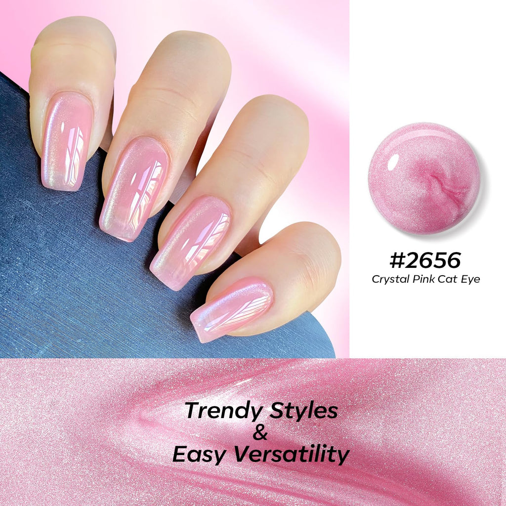 Modelones Magnetic Cat-Eye Gel Nail Polish, 11 Color Options