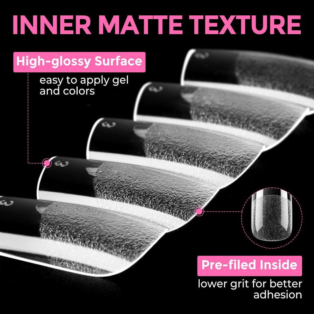 2 different options for glue , plus differnet shapes and sizes for nail tips! choose your pack !
