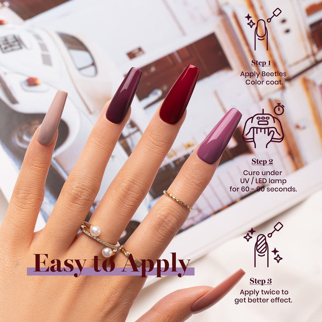 16 diff packs . Beetles GelNail Polish Kit, 20 Colors Soak Off Gel Polish with 1 Base Coat 1 Glossy & 1 Matte Top Coat