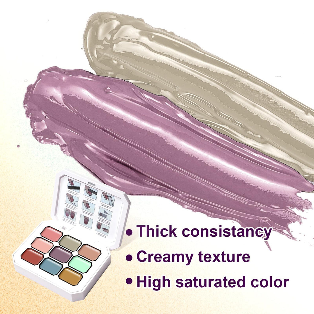 Gradient Painting Gel,(plenty of diff combinations!) 9 Colors Ombre Gel Nail Polish with 100Pcs Nail Sponges &Tweezers, Sponging Gel Nail Polish for Ombre Nails