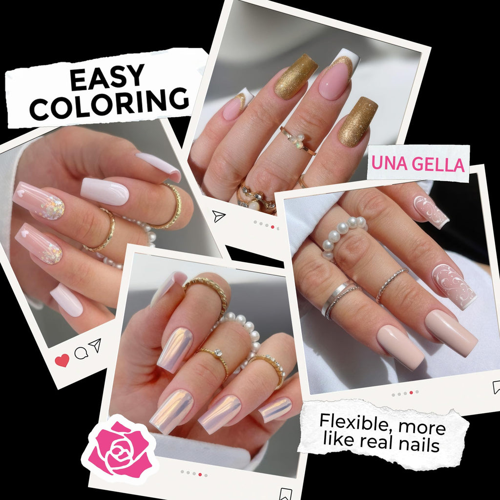 2 different options for glue , plus differnet shapes and sizes for nail tips! choose your pack !