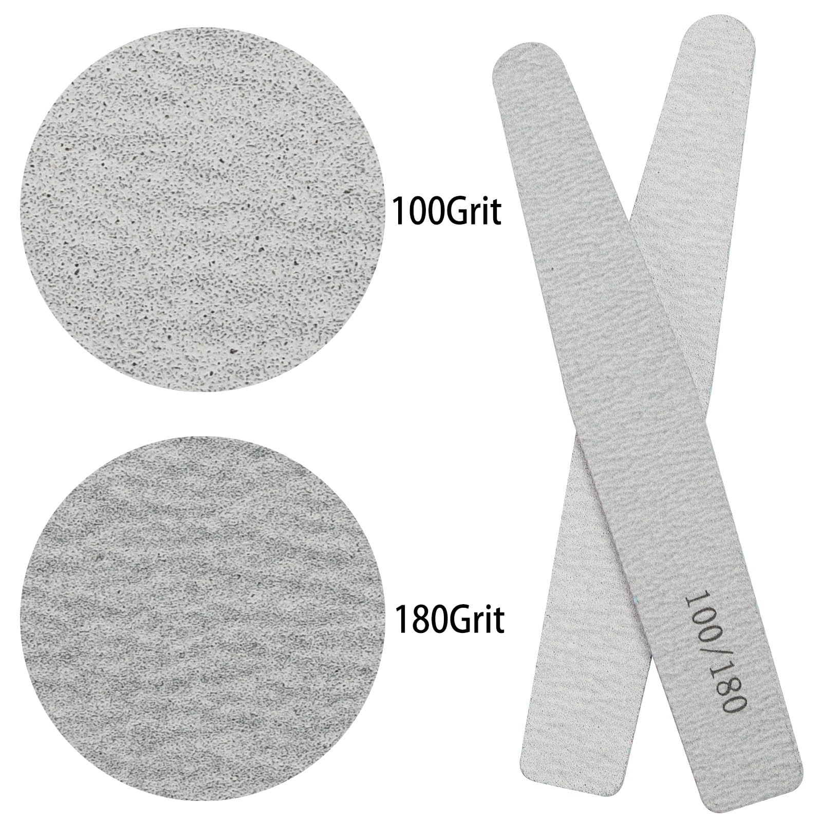 different packs ,  Nail Files ,  Grit Double Sided Emery Boards Coarse and Medium Nail File for Acrylic Nails