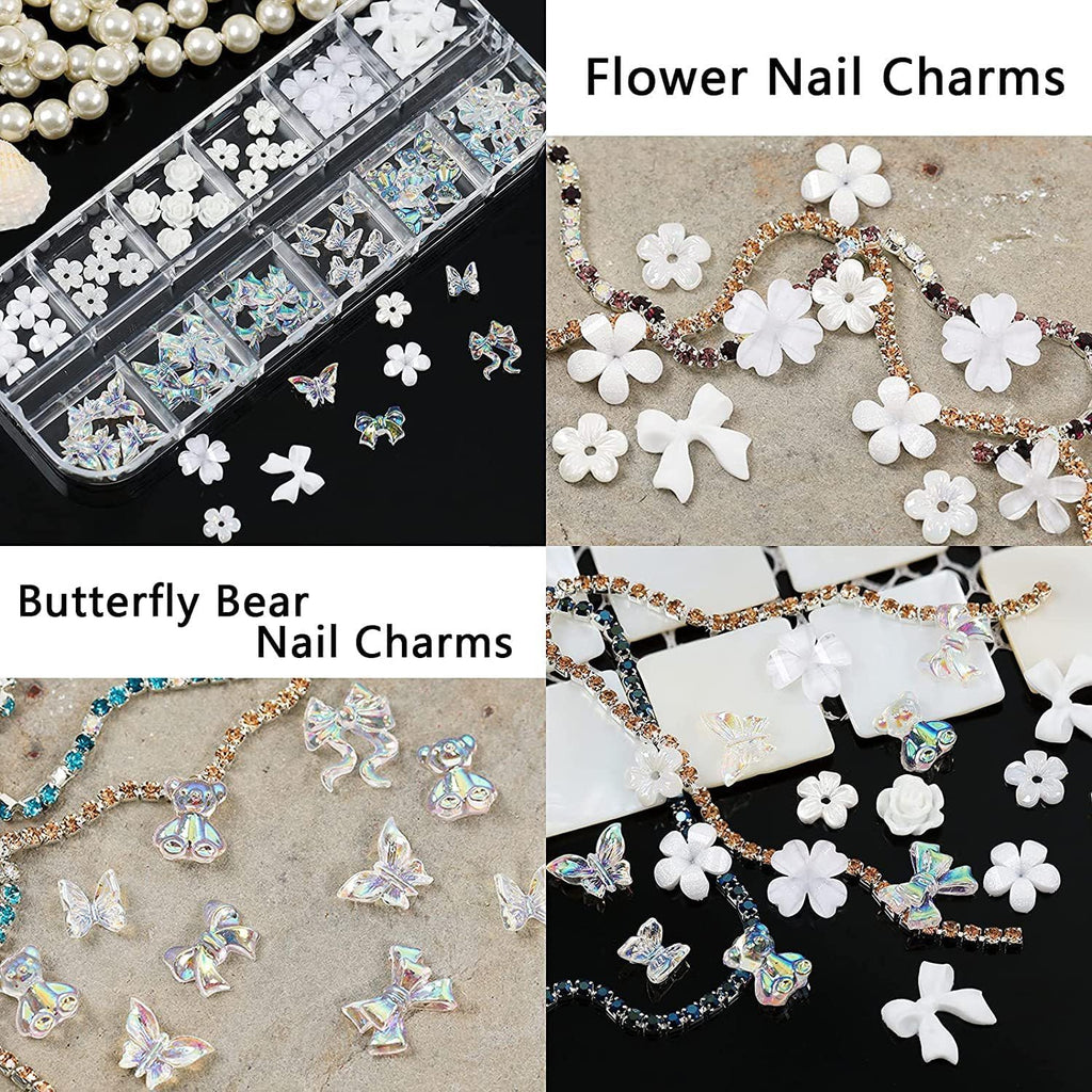 Nail Rhinestones Set, Gems,Crystals ,Rhinestones Mix Sizes Crystal Rhinestones + 1 Pcs Rhinestone Picker Dotting Pen + 1 Pick Up Tweezer