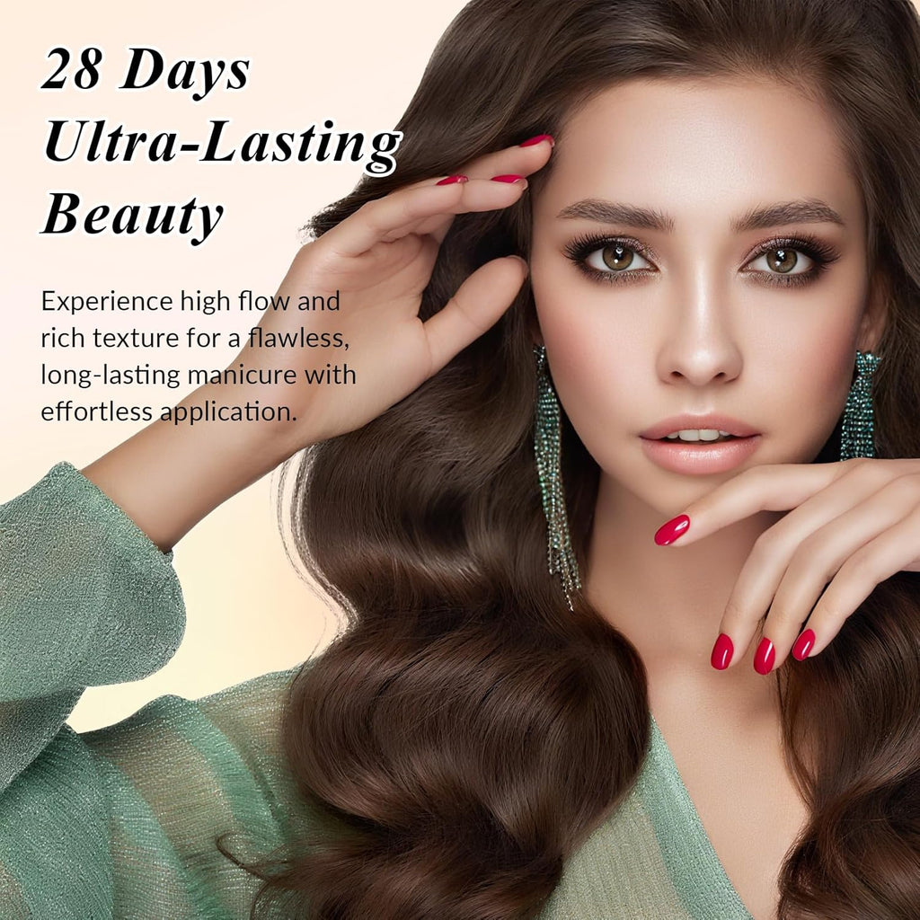 PHOENIXY 56 Pcs 108 Effect Gel Nail Polish with U V Light 48W Base Glitter Top Coat Kit