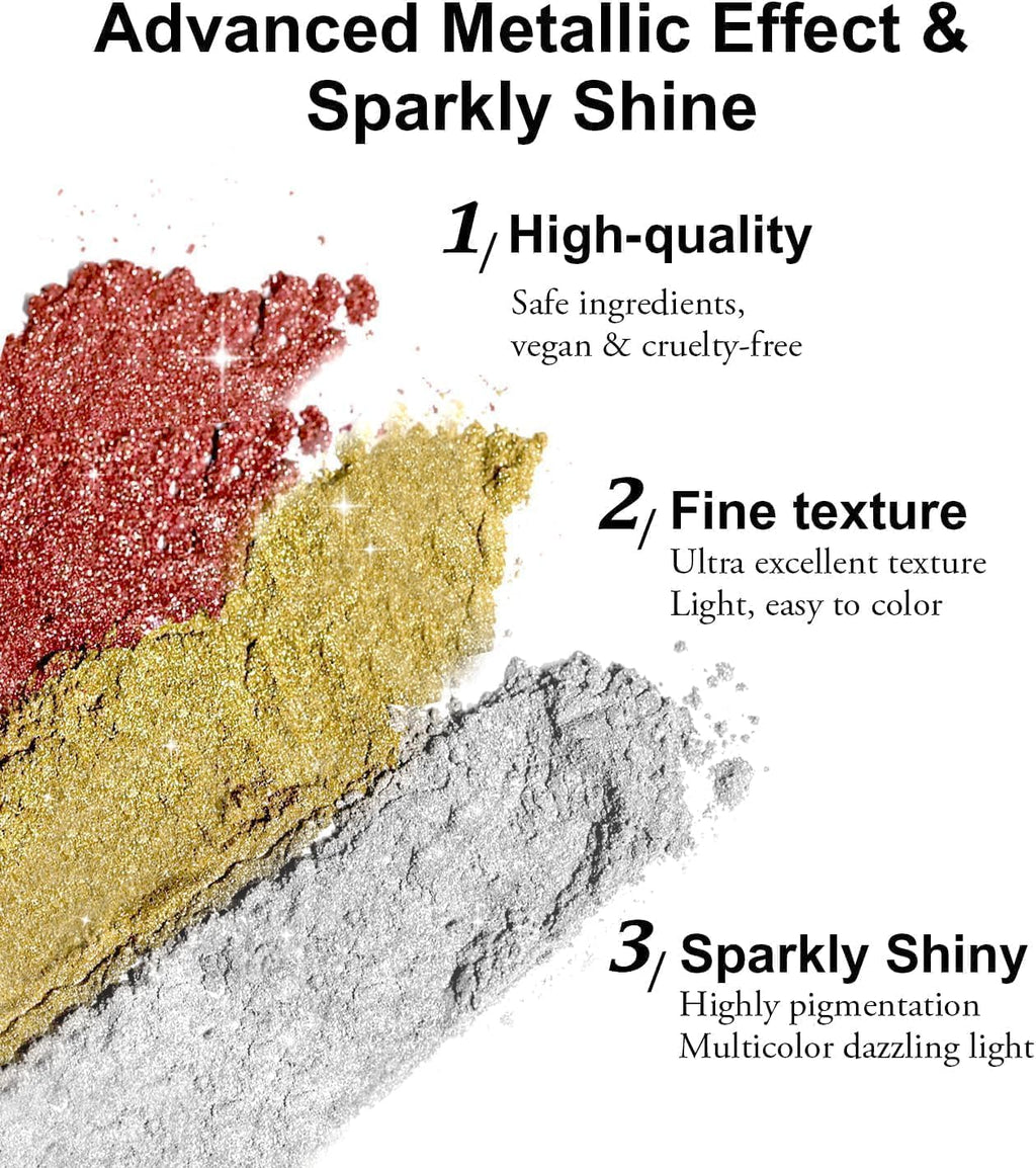 Holographic Chrome Nail Powder . (  4 different packs )