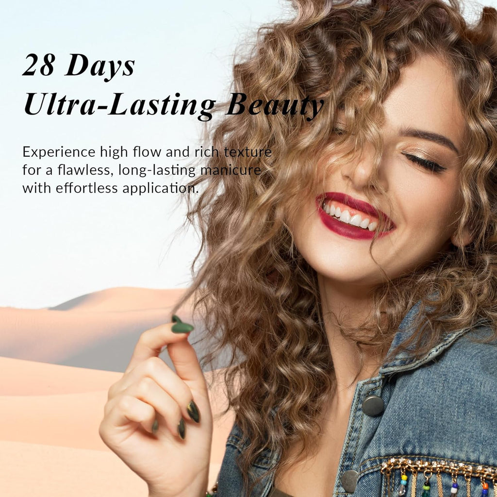 PHOENIXY 56 Pcs 108 Effect Gel Nail Polish with U V Light 48W Base Glitter Top Coat Kit