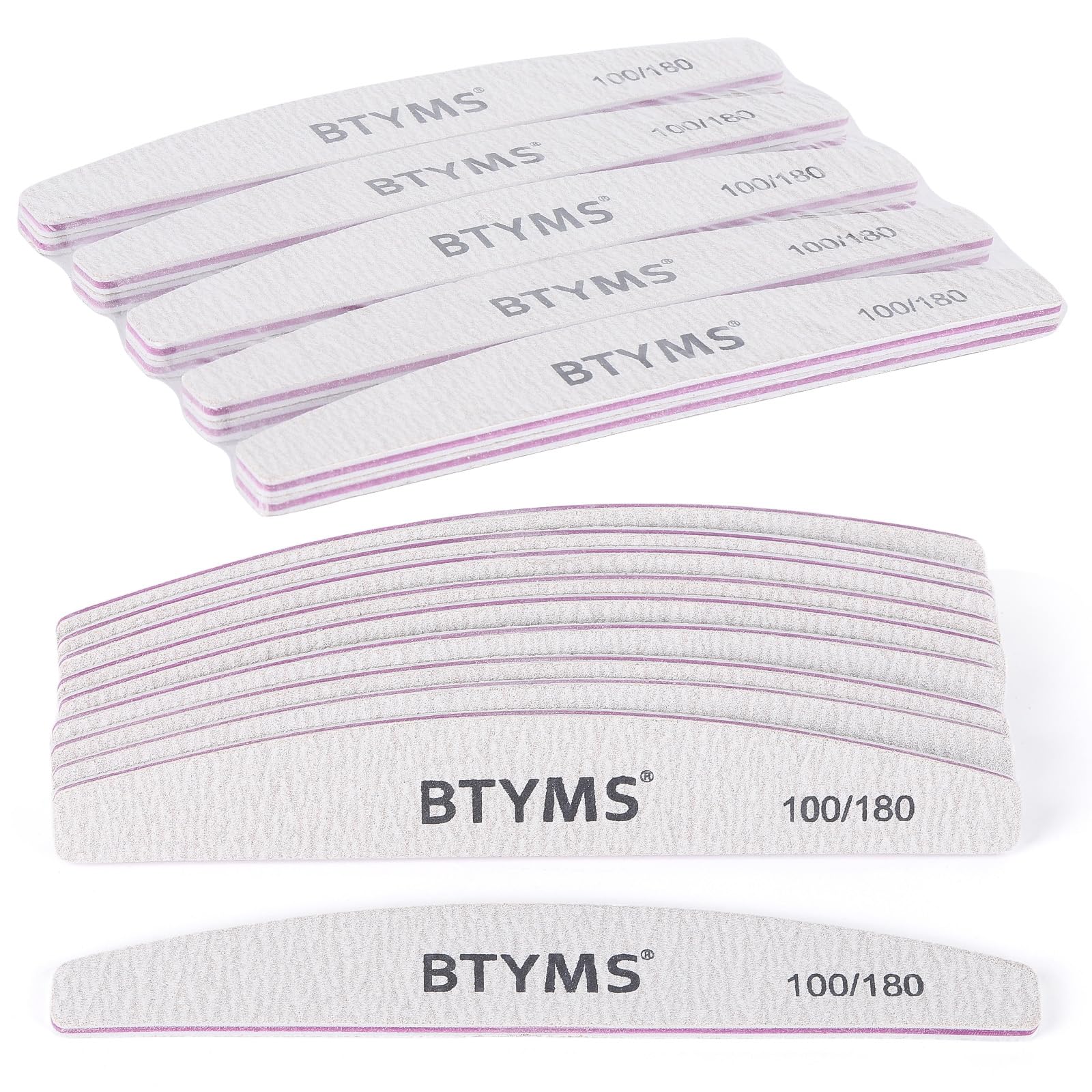 different packs ,  Nail Files ,  Grit Double Sided Emery Boards Coarse and Medium Nail File for Acrylic Nails