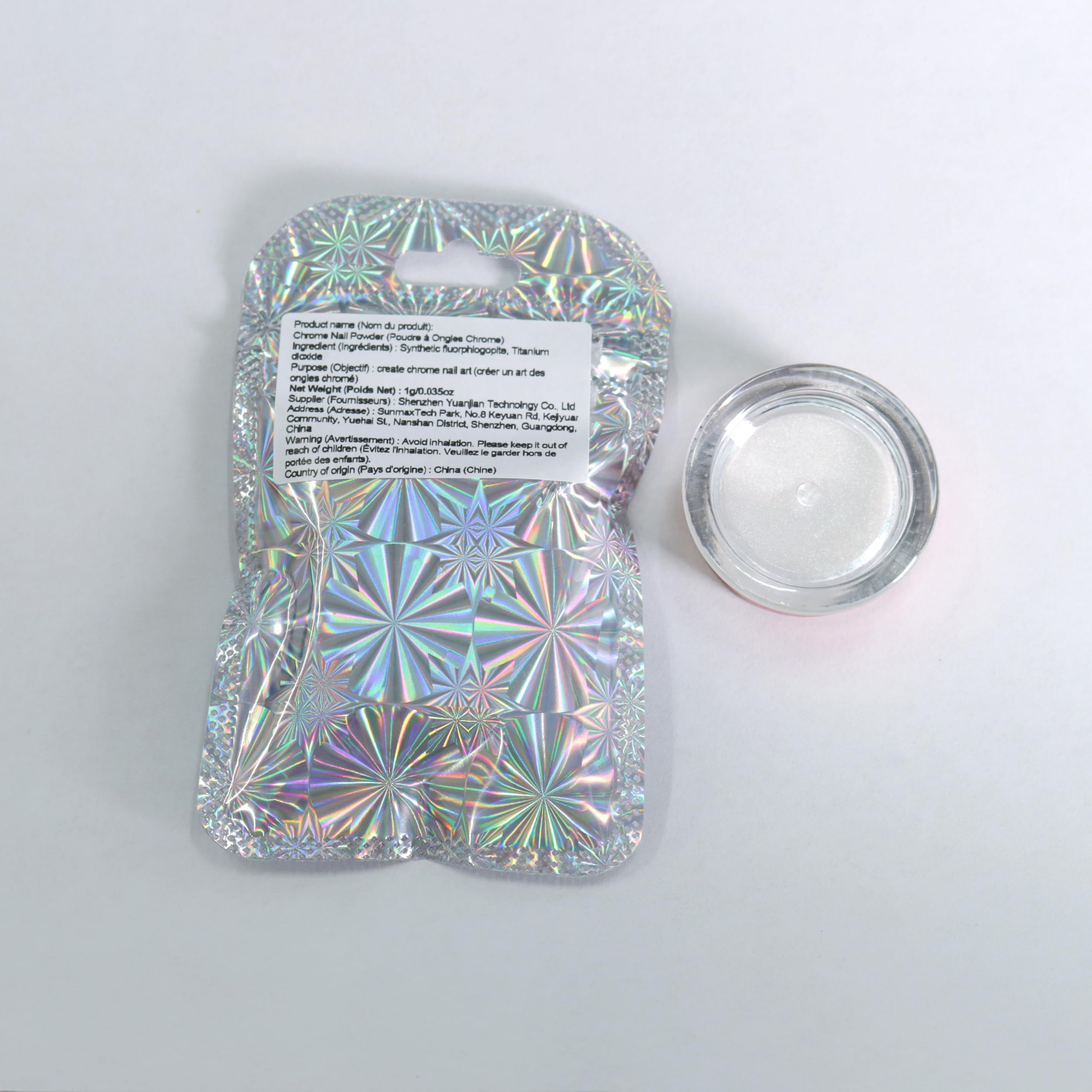 Laza Mermaid Pearl Chrome powder , 3 different options