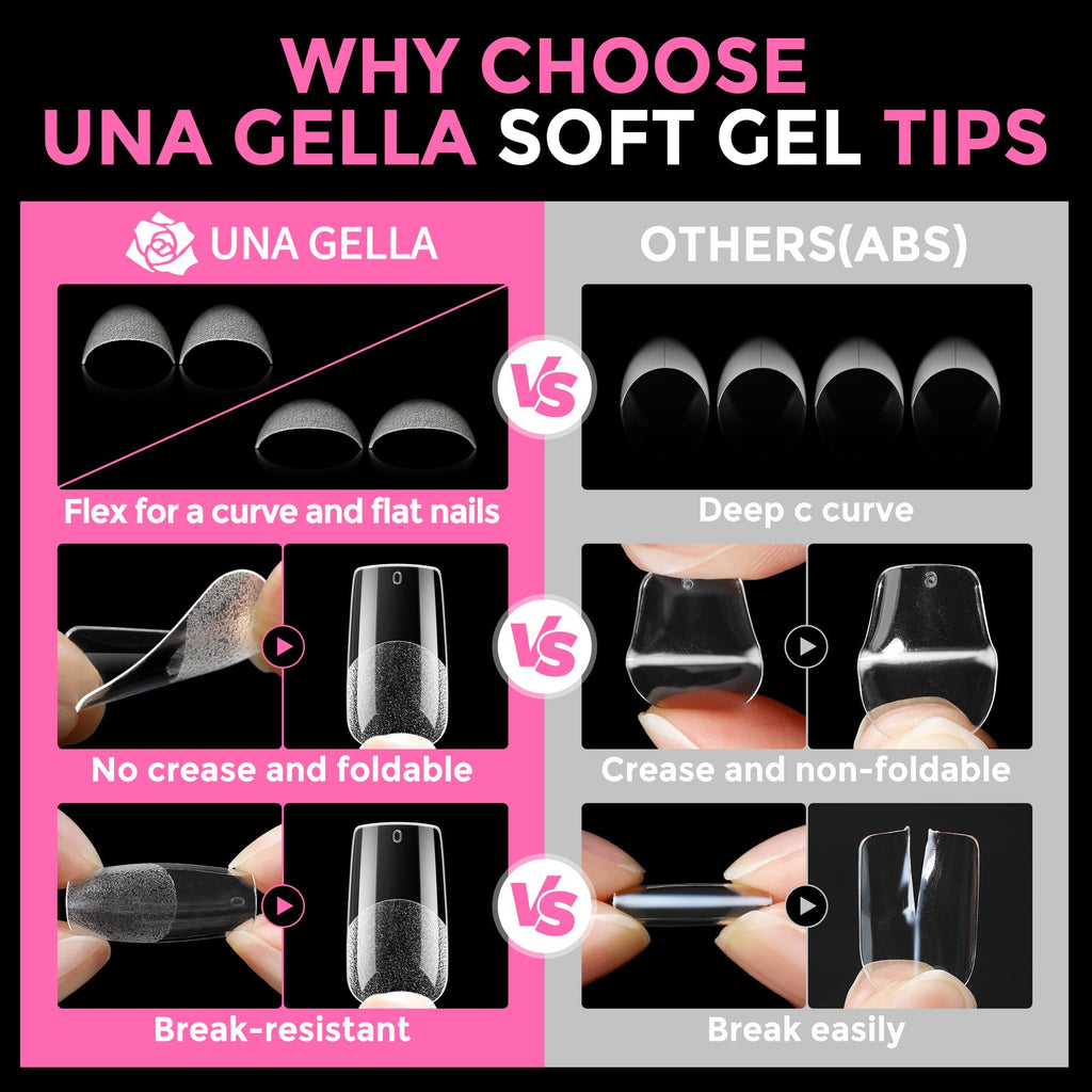 2 different options for glue , plus differnet shapes and sizes for nail tips! choose your pack !
