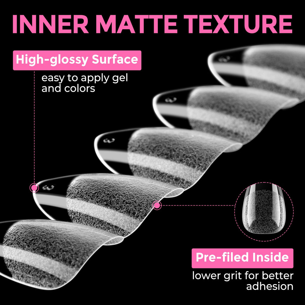 2 different options for glue , plus differnet shapes and sizes for nail tips! choose your pack !