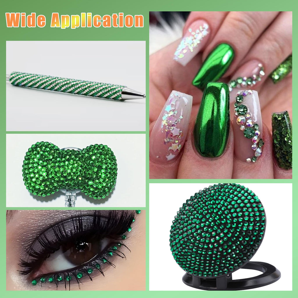 22000 Pcs Flatback Pearls and Rhinestones Bedazzling Kit, Mixed Size Half Pearls Gemsn  ( 8 different colors )
