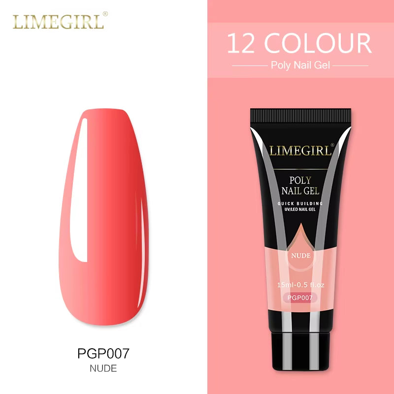 15Ml Polygel nail  Building Nail Gel . Plenty of colors and also base coat available