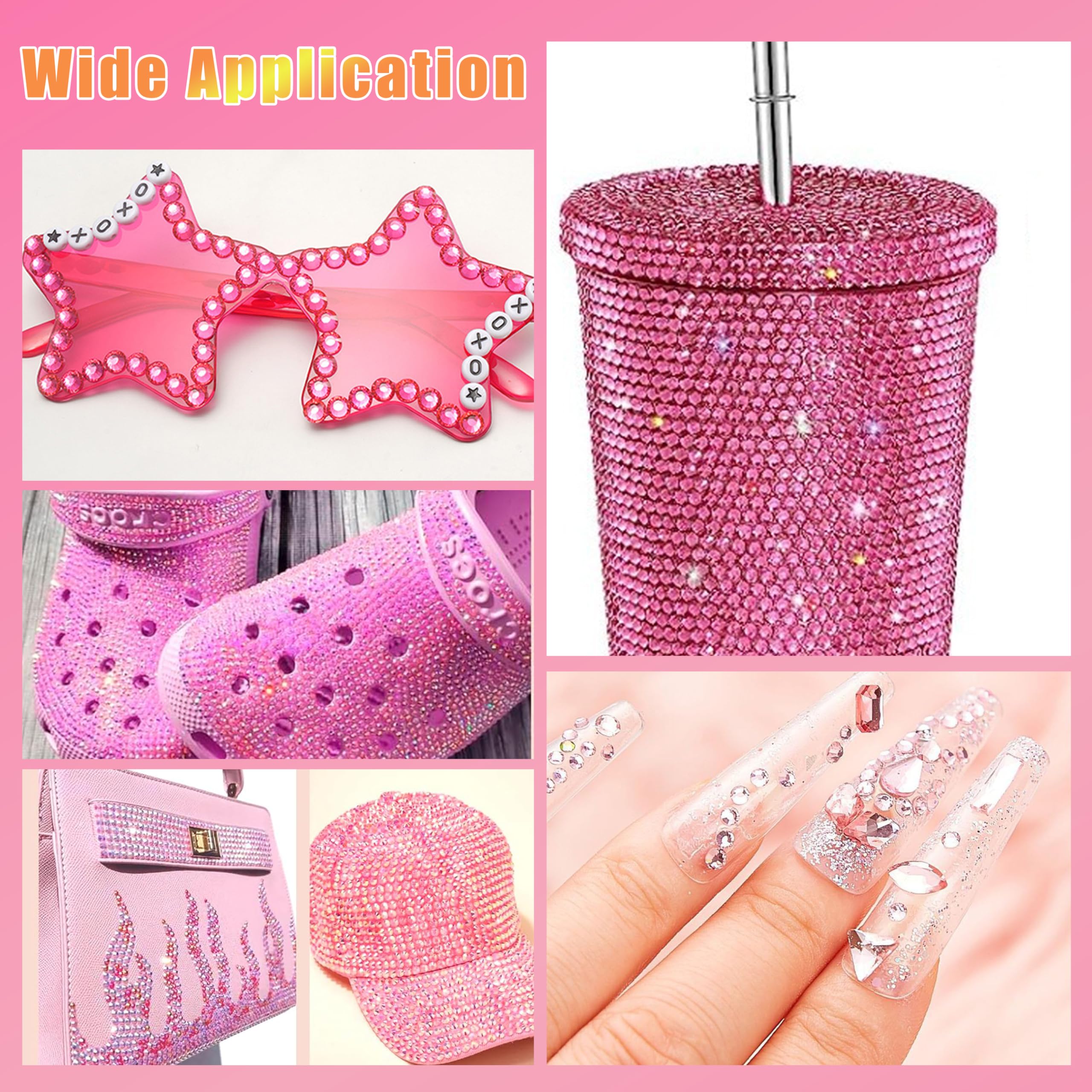 22000 Pcs Flatback Pearls and Rhinestones Bedazzling Kit, Mixed Size Half Pearls Gemsn  ( 8 different colors )