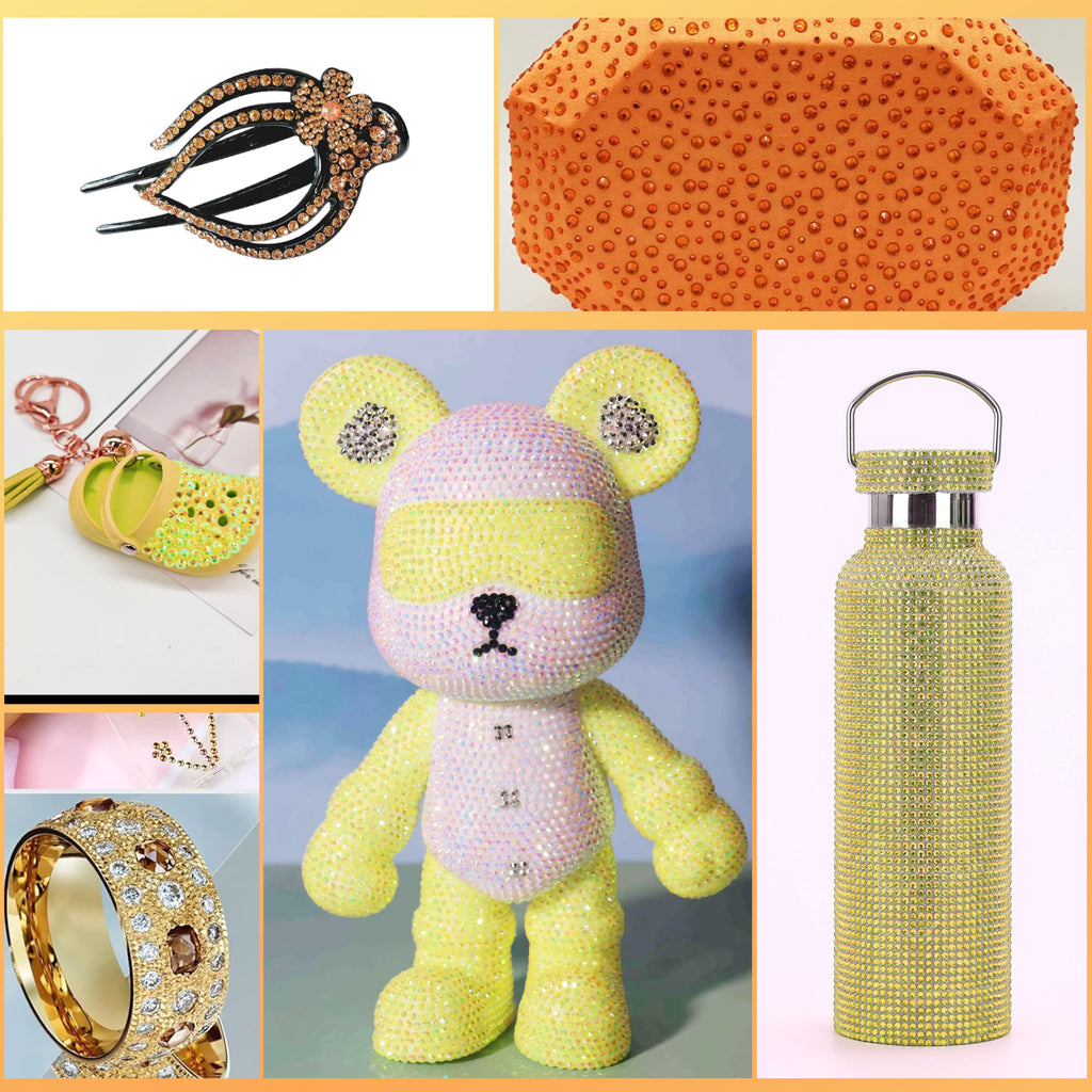 22000 Pcs Flatback Pearls and Rhinestones Bedazzling Kit, Mixed Size Half Pearls Gemsn  ( 8 different colors )