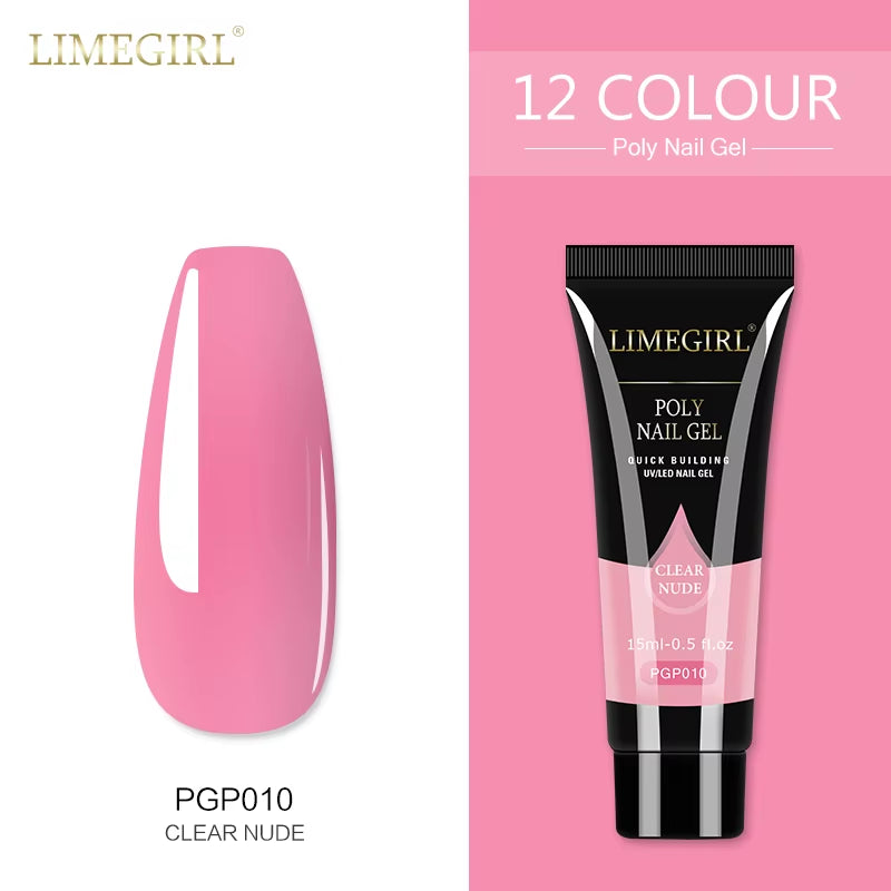 15Ml Polygel nail  Building Nail Gel . Plenty of colors and also base coat available