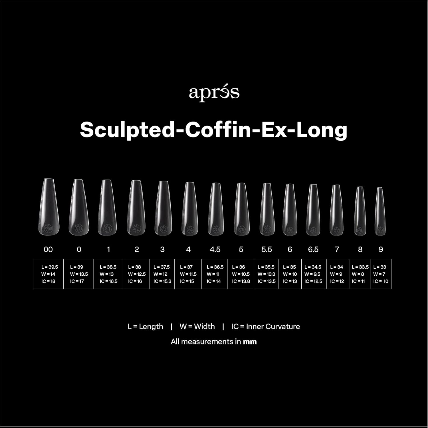 Gel X tips coffin