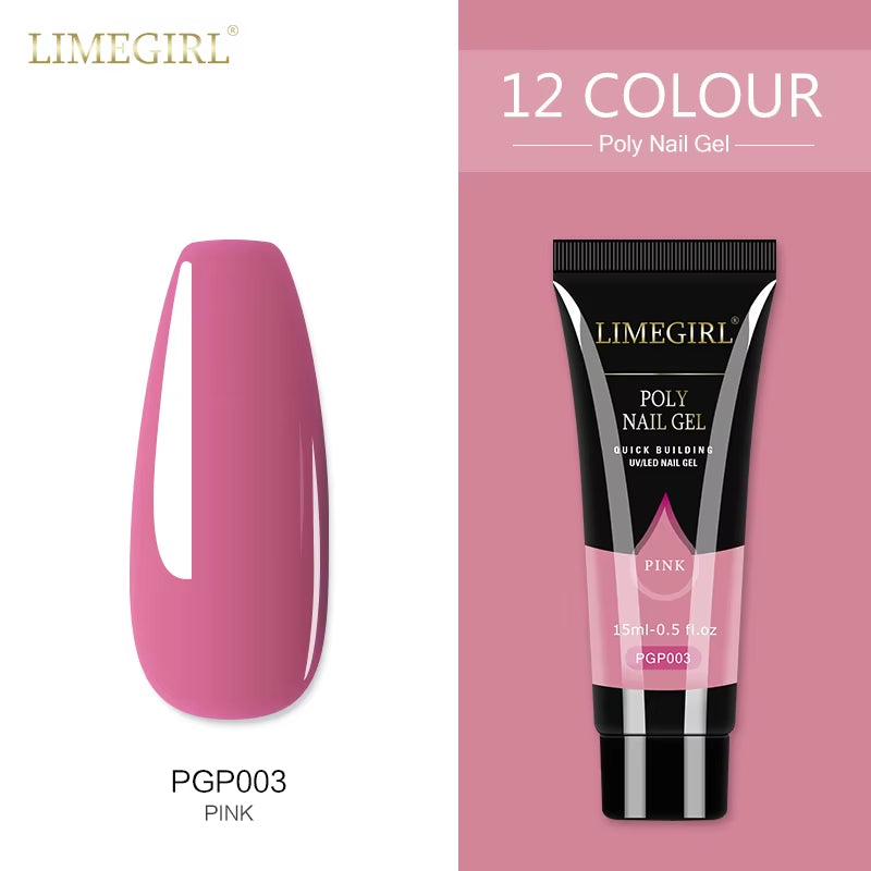 15Ml Polygel nail  Building Nail Gel . Plenty of colors and also base coat available