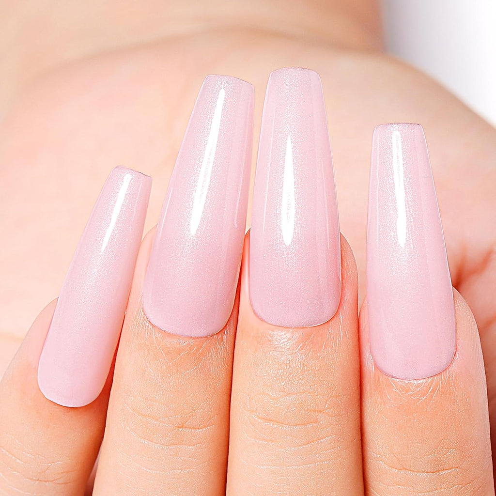 Rubber Base Gel for Nails, Soak off U V LED Hema Free Clear Sheer Gel Nail Polish, 4 in 1 Nail Strengthen/Enhance/Base Coat/Color Gel Polish - (596) 10Ml