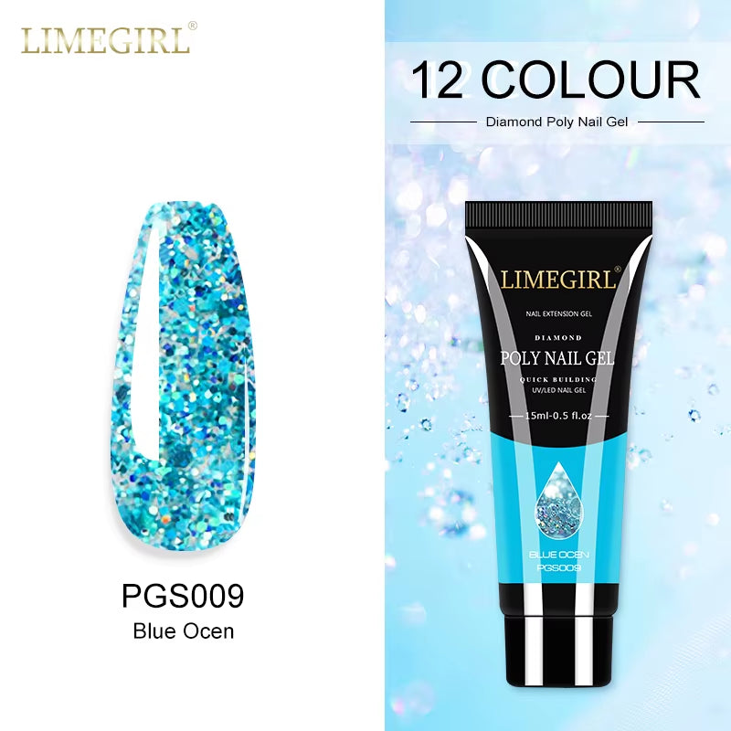 15Ml Polygel nail  Building Nail Gel . Plenty of colors and also base coat available