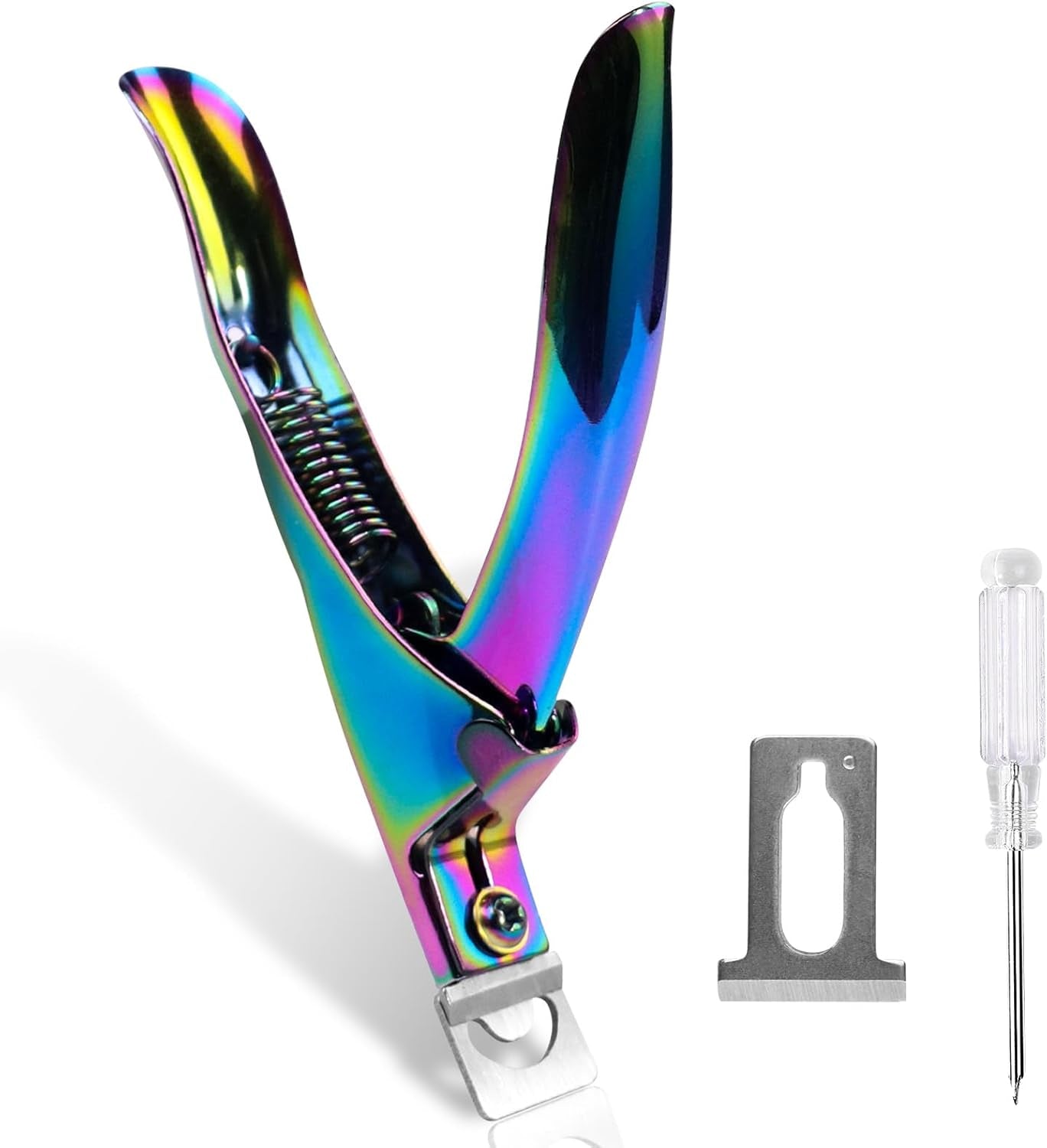 Acrylic Nail Clippers, Professional Adjustable Stainless Nail Trimmer for Acrylic Nails Fake Nail Tips, Nail Clippers Cutters 