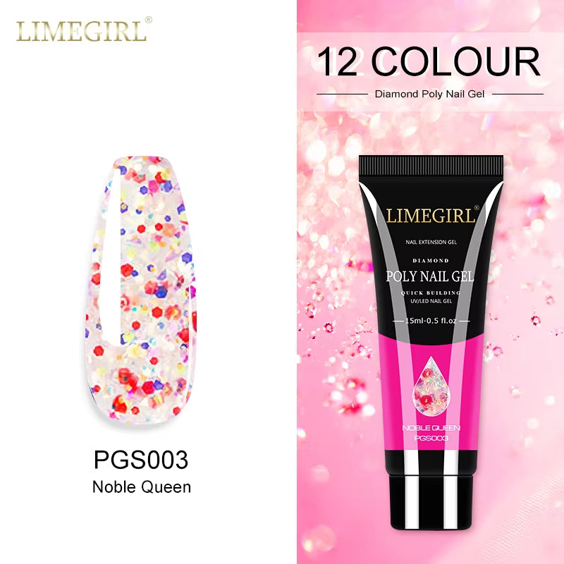 15Ml Polygel nail  Building Nail Gel . Plenty of colors and also base coat available