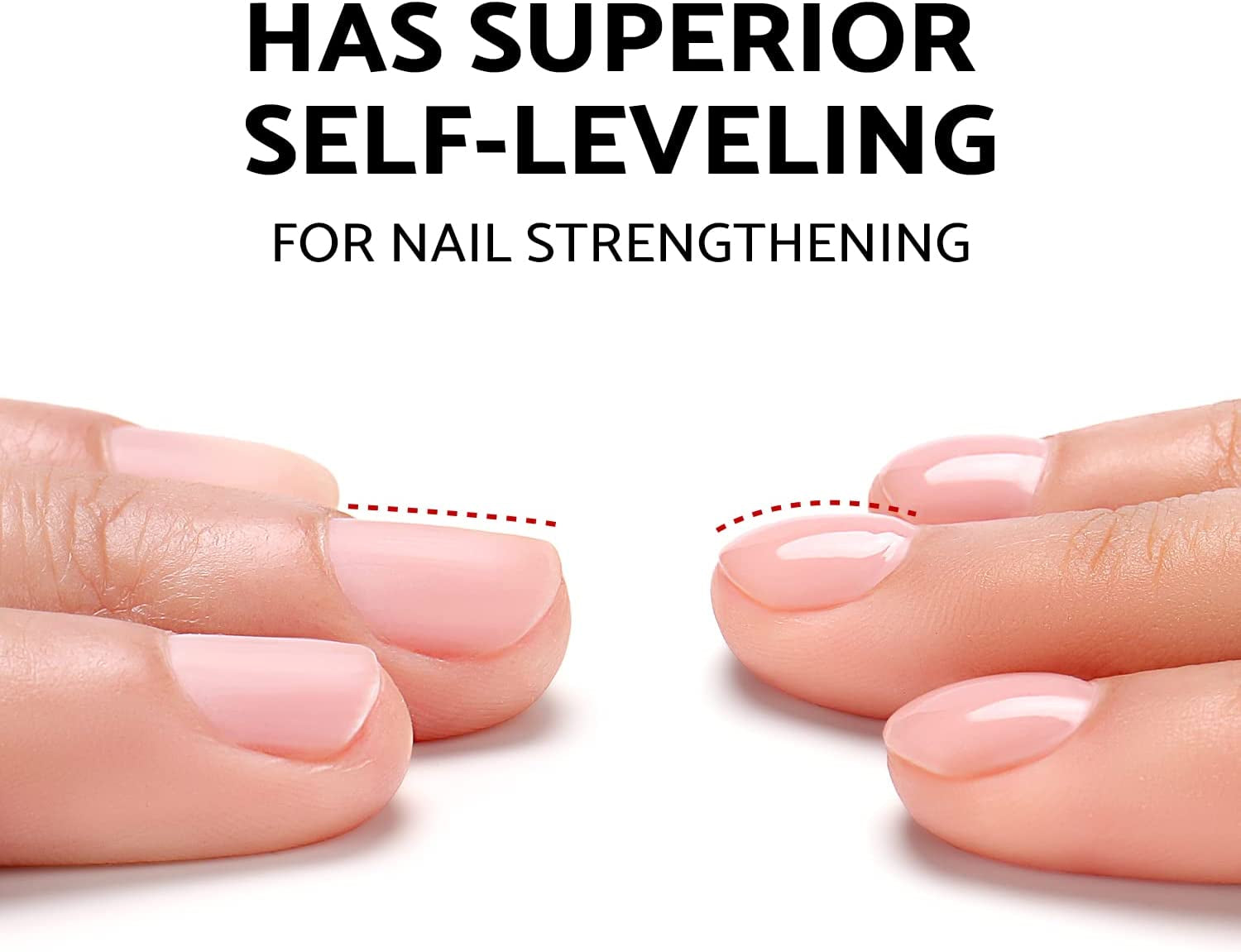 Rubber Base Gel for Nails, Soak off U V LED Hema Free Clear Sheer Gel Nail Polish, 4 in 1 Nail Strengthen/Enhance/Base Coat/Color Gel Polish - (596) 10Ml