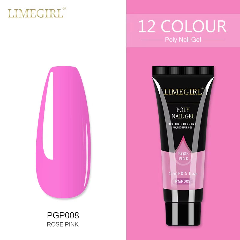 15Ml Polygel nail  Building Nail Gel . Plenty of colors and also base coat available