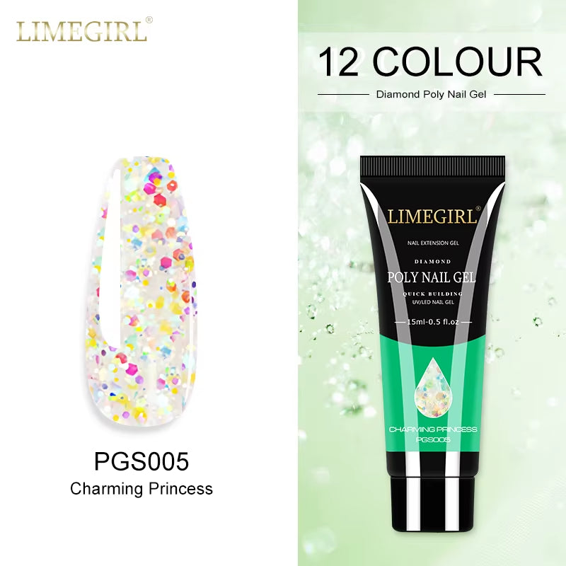 15Ml Polygel nail  Building Nail Gel . Plenty of colors and also base coat available